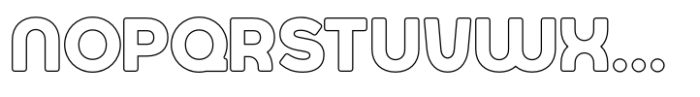 Jumbodron Semi Bold Outline Font UPPERCASE