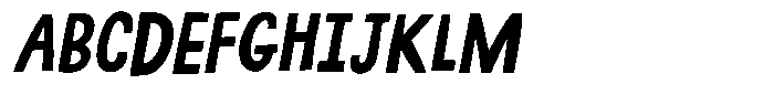 Jump with me Italic Font UPPERCASE
