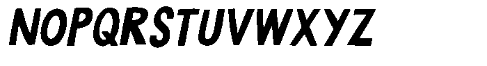 Jump with me Italic Font UPPERCASE