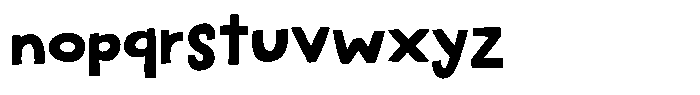 Jump with me Regular Font LOWERCASE