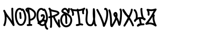 Jumpis Graffiti Regular Font UPPERCASE