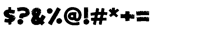 Jungle Fury Font OTHER CHARS