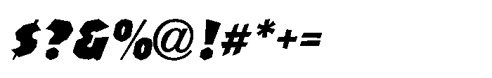 Jungle Safari JNL Jungle Safari Oblique JNL Regular Font OTHER CHARS