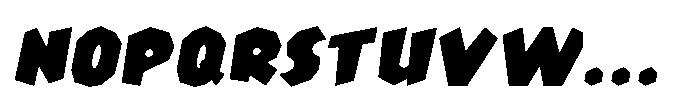Jungle Safari JNL Jungle Safari Oblique JNL Regular Font UPPERCASE