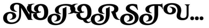 Junigarden Swash Font UPPERCASE