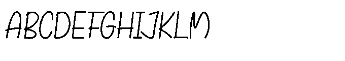 Junior High Handwriting Font UPPERCASE