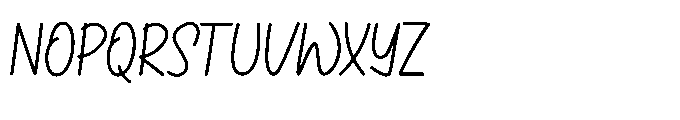 Junior High Handwriting Font UPPERCASE