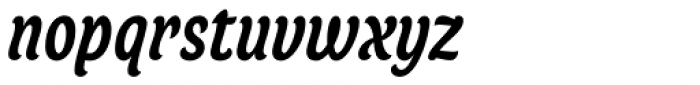 Juno Condensed Medium Italic Font LOWERCASE
