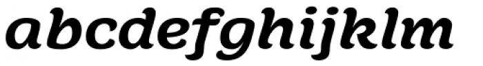 Juno Expanded Black Italic Font LOWERCASE