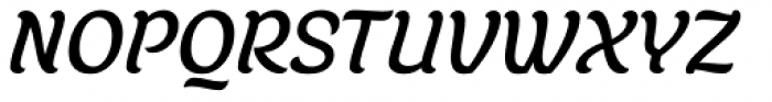 Juno Italic Font UPPERCASE