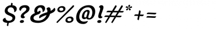Juno Medium Italic Font OTHER CHARS