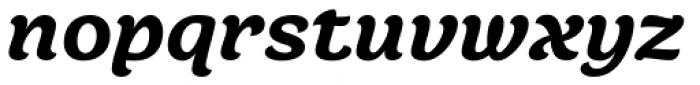 Juno Semi Expanded Black Italic Font LOWERCASE