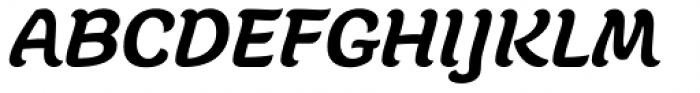 Juno Semi Expanded Bold Italic Font UPPERCASE