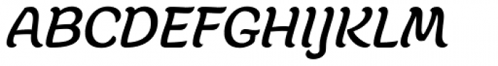 Juno Semi Expanded Italic Font UPPERCASE