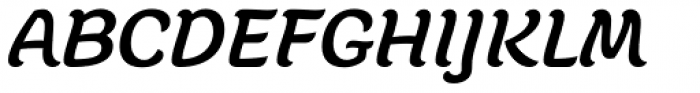Juno Semi Expanded Medium Italic Font UPPERCASE