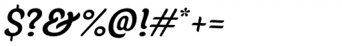 Juno Semicondensed Medium Italic Font OTHER CHARS