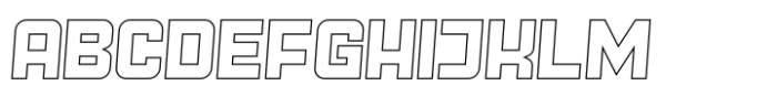 Junosky Italic Outline Font UPPERCASE
