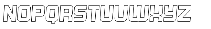 Junosky Italic Outline Font UPPERCASE