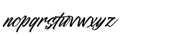 Juntink Sunday Italic Font LOWERCASE