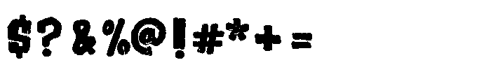 Jurassic Playground Font OTHER CHARS