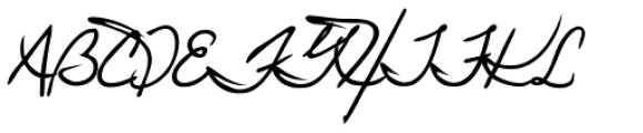 Juri Handwriting Font UPPERCASE