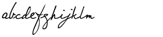 Juri Handwriting Font LOWERCASE
