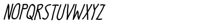 Just My Luck Italic Font UPPERCASE