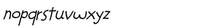 Just My Luck Italic Font LOWERCASE