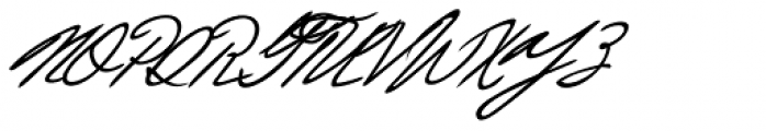 Justine Handwriting Font UPPERCASE