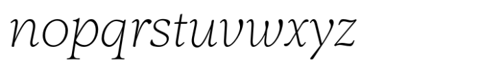 Justinia Italic Font LOWERCASE
