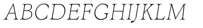 Justinia Light Italic Font UPPERCASE