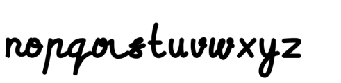 Jutting Font LOWERCASE