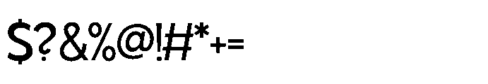 Juturu Blaarr Medium Font OTHER CHARS