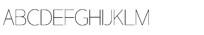 Juturu Blaarr Thin Font UPPERCASE