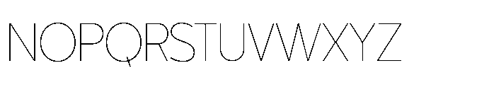 Juturu Blaarr Thin Font UPPERCASE