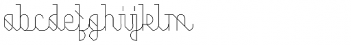 Juxta Regular Font LOWERCASE