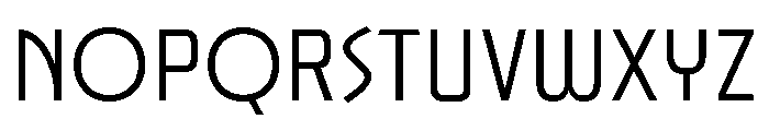 JunctureDeco CondLight Font LOWERCASE