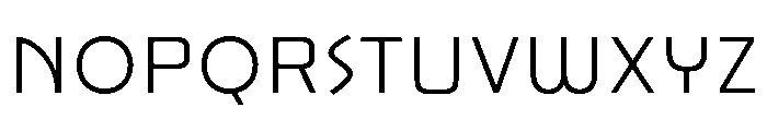 JunctureDeco Light Font LOWERCASE