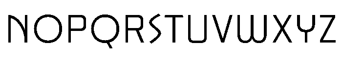JunctureDeco NarrowLight Font UPPERCASE
