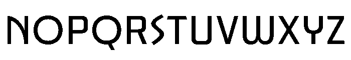 JunctureDeco NarrowRegular Font LOWERCASE