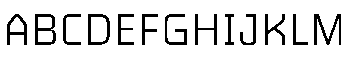 JunctureRebar NarrowLight Font UPPERCASE