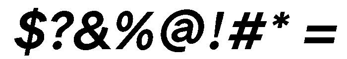 Jungka MediumItalic Font OTHER CHARS