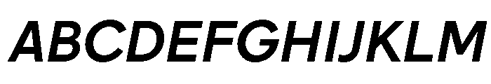 Jungka MediumItalic Font UPPERCASE