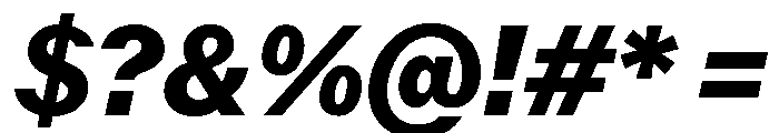Juunior BoldItalic Font OTHER CHARS