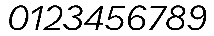 Juunior LightItalic Font OTHER CHARS