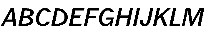 Juunior MediumItalic Font UPPERCASE