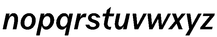Juunior MediumItalic Font LOWERCASE