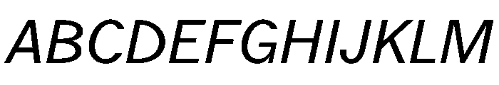 Juunior RegularItalic Font UPPERCASE