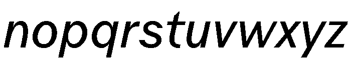 Juunior RegularItalic Font LOWERCASE