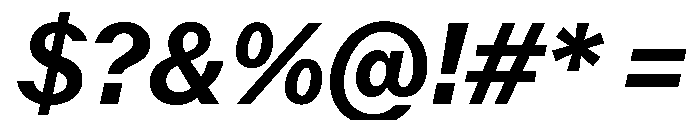 Juunior SemiBoldItalic Font OTHER CHARS